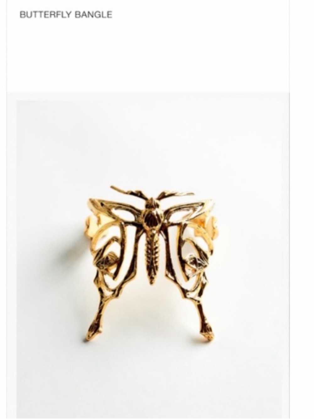 Zara Butterfly Bangle Bracelet
